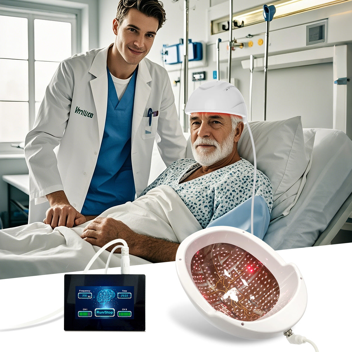 VitalForm Brain PBM Helmet — 810nm Near-Infrared Therapy for Cognitive Health