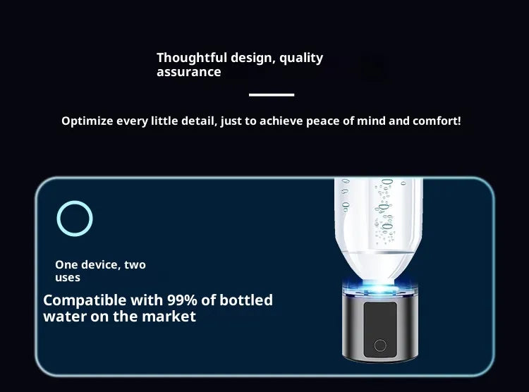VitalForm H₂ Pro — Molecular Hydrogen Water Bottle | 6,000 PPB SPE Membrane